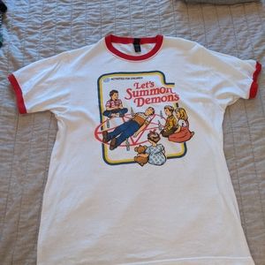 Let's Summon Demons 80s style t-shirt